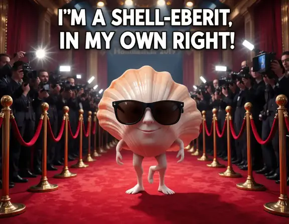 I’m a shell-ebrity in my own right!