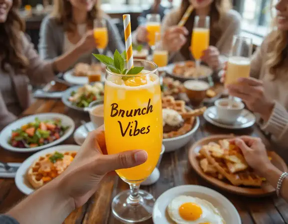 Sippin’ on brunch vibes.