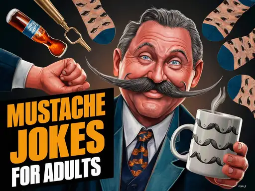 Mustache Jokes for Adults