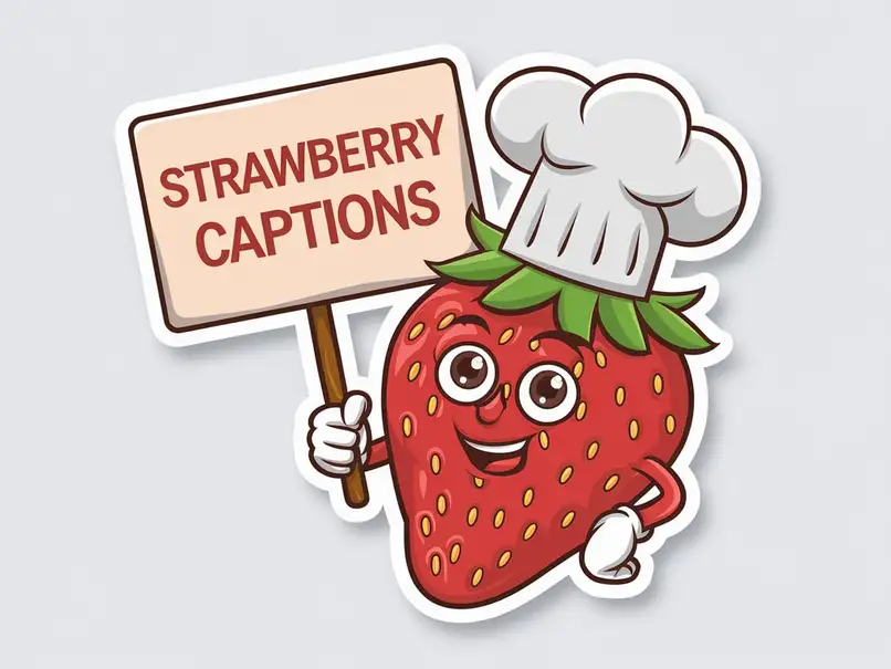 strawberry captions